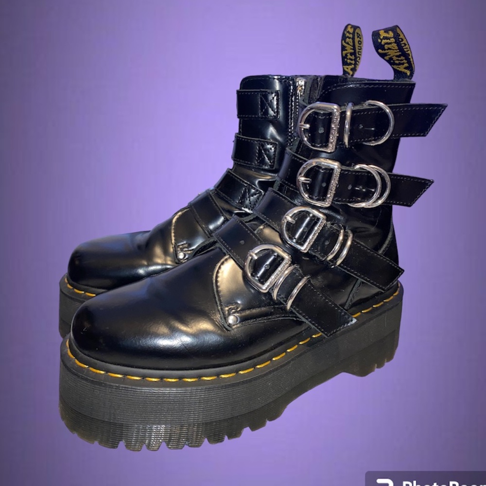 Rare Dr.martens Jadon Max HDW/Hardware leather platform boots - Picture 4 of 12